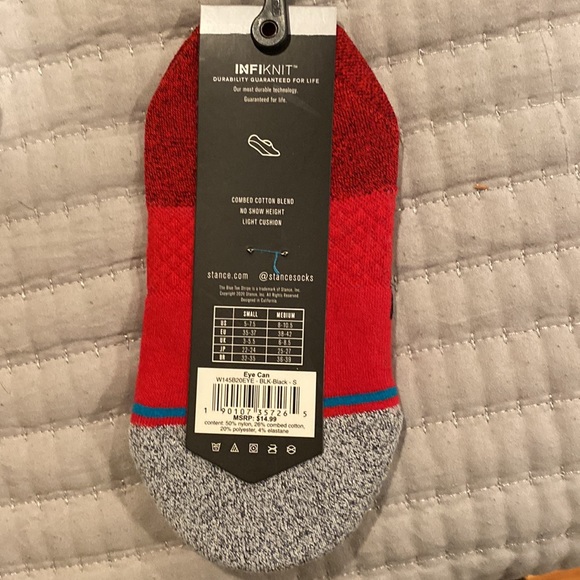 Women’s Stance Casual No Show Light Cushion Size Small - Picture 2 of 4